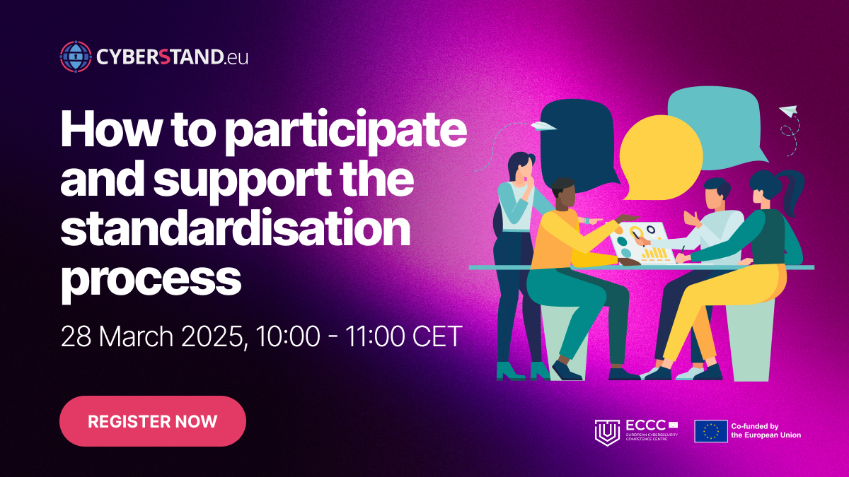 How to participate and support the standardisation process